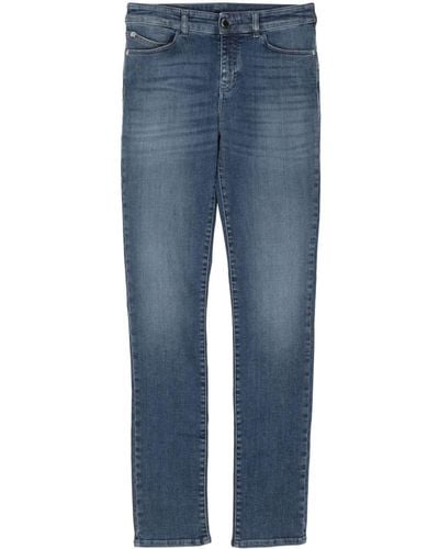 Emporio Armani Skinny-Jeans mit hohem Bund - Blau