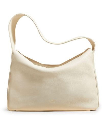 Khaite The Elena Leather Shoulder Bag - Natural
