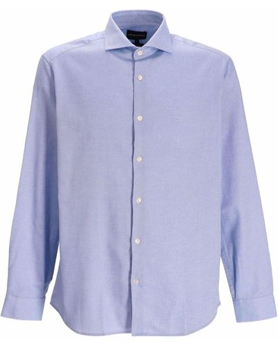 Emporio Armani Classic Button-up Shirt - Blue