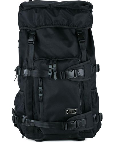 AS2OV Square Buckled Backpack - Black