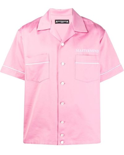 Mastermind Japan スカルプリント ショートスリーブシャツ - ピンク