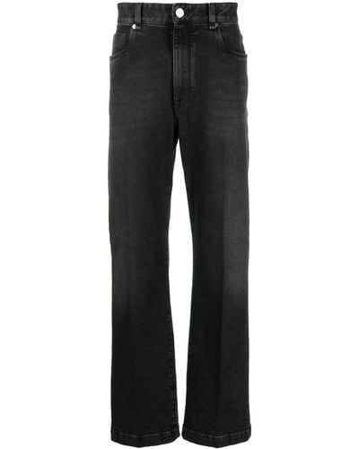 Fendi Mid-rise Straight-leg Jeans - Black