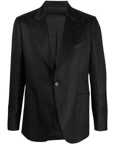 Lardini シングルジャケット - ブラック