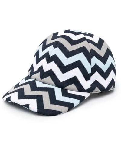 Missoni Cappello da baseball con motivo a zigzag - Blu