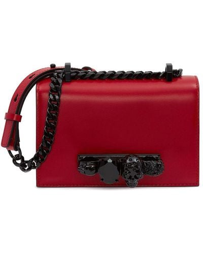 Alexander McQueen Four Ring Mini Bag - Red