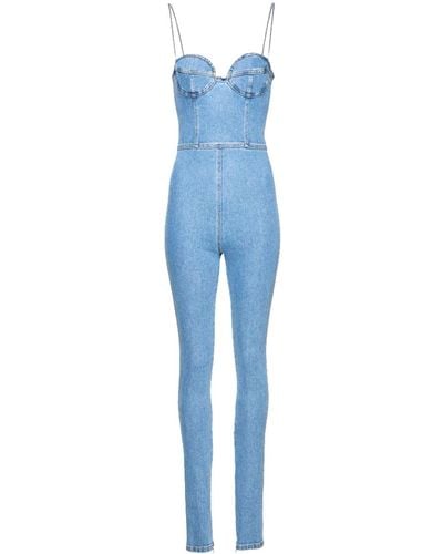 Magda Butrym Jeans-Jumpsuit - Blau