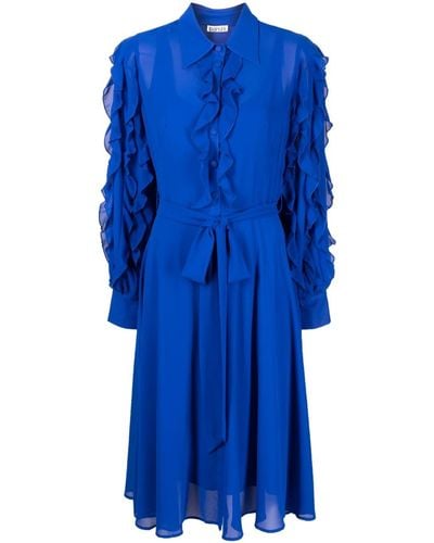 Baruni Theresa Midi Shirt Dress - Blue