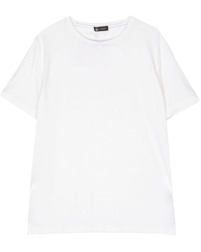 Colombo Camiseta con cuello redondo - Blanco