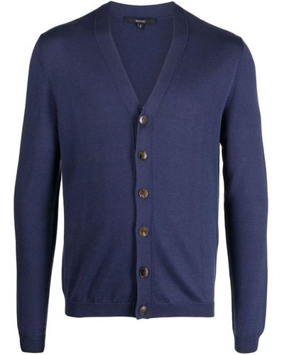 Gucci Cárdigan con botones y cuello en V - Azul