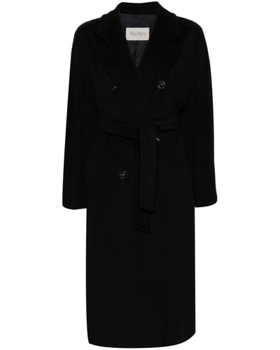 Max Mara Madame Belted Coat - Black