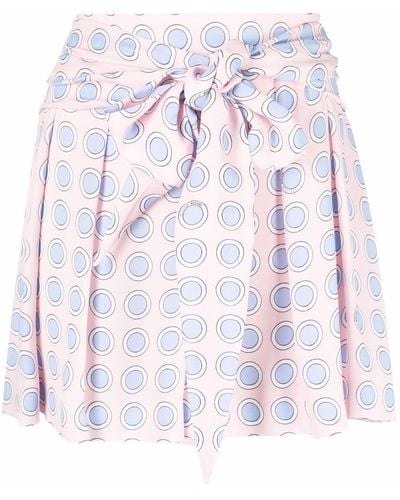 Boutique Moschino Spot-print tied-waist shorts - Rosa