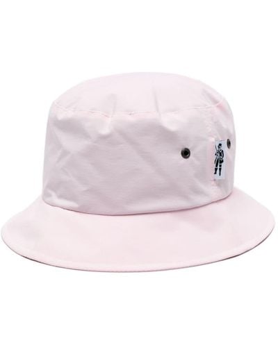 Mackintosh Pelting Dry Logo-tag Bucket Hat - Pink