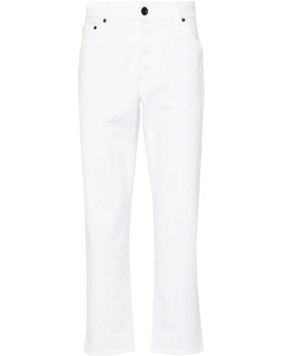 PT Torino Mid-rise Straight-leg Jeans - White