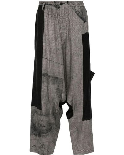 Yohji Yamamoto A-square Drop-crotch Pants - Gray