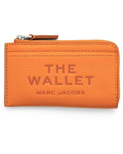 Marc Jacobs Portefeuille en cuir à logo embossé - Orange