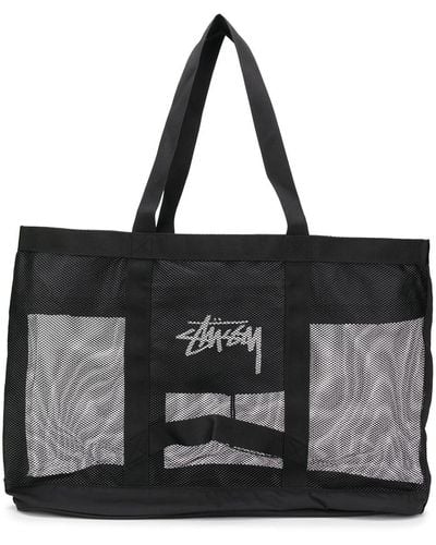 Stussy Sheer mesh tote bag - Noir