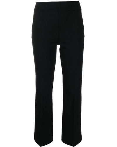 Spanx Cropped Straight-leg Trousers - Black