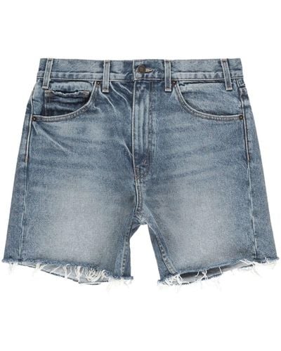 Nili Lotan High-waist Denim Shorts - Blue