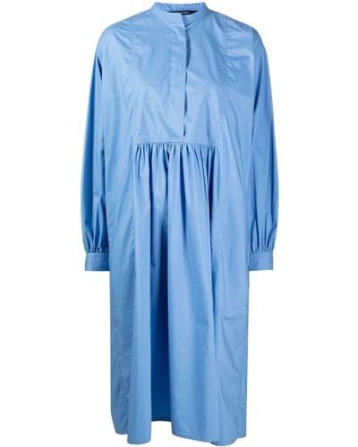 Sofie D'Hoore Long-sleeve Cotton Dress - Blue