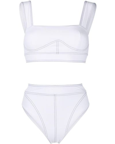 Noire Swimwear Bralette Two-piece Bikini - White