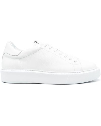 Giuliano Galiano Lace-up Calf-leather Sneakers - White