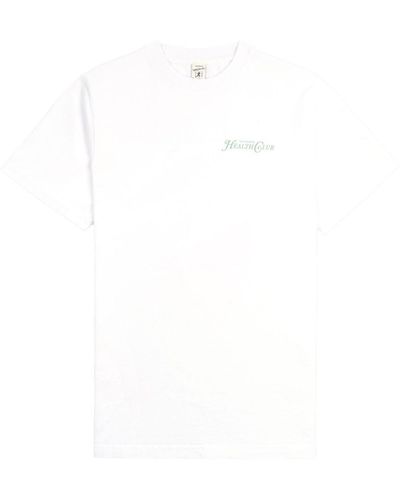 Sporty & Rich Camiseta con logo estampado - Blanco