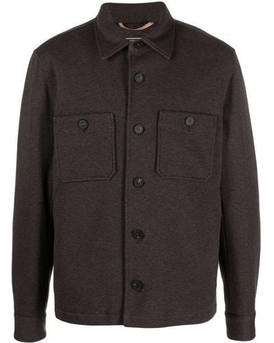 Peserico Mélange Shirt Jacket - Black