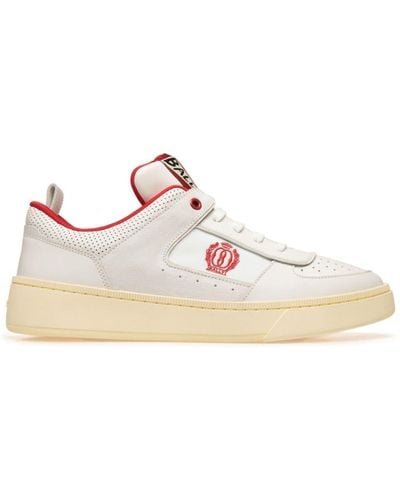 Bally Riweira Logo-embroidered Leather Trainers - Pink