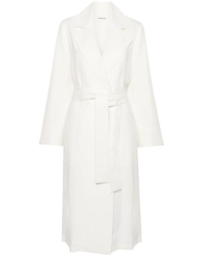 P.A.R.O.S.H. Double-breasted Trench Coat - White