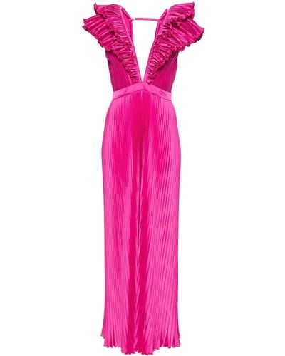 L'idée Tuileries Pleated Dress - Pink