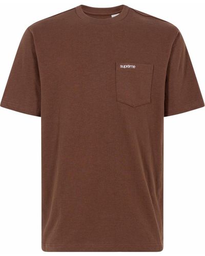 Supreme Short-sleeve Pocket T-shirt - Brown