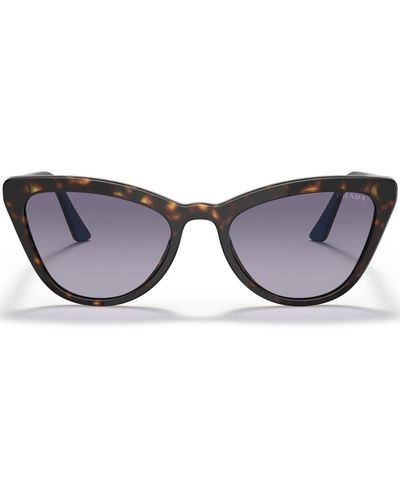 Prada Cat-Eye-Sonnenbrille in Schildpattoptik - Braun