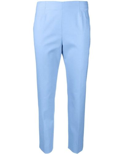 Peserico Pantalones capri de talle medio - Azul