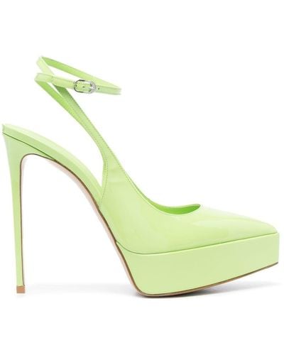 Le Silla Uma 140mm Slingback Court Shoes - Green