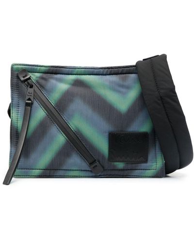 Paul Smith Zigzag-print Shoulder Bag - Green