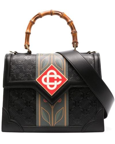 Casablancabrand Jeanne Leather Tote Bag - Black