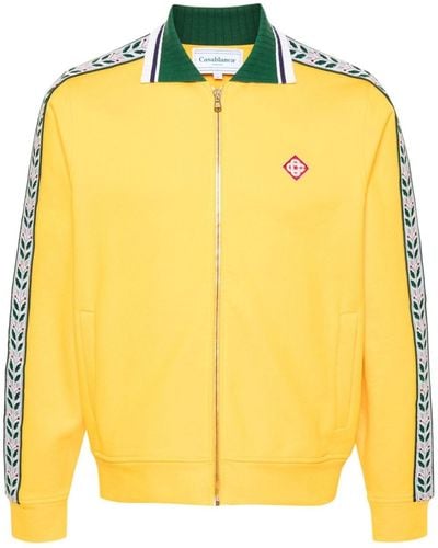 Casablancabrand Laurel Zip-up Sweatshirt - Yellow