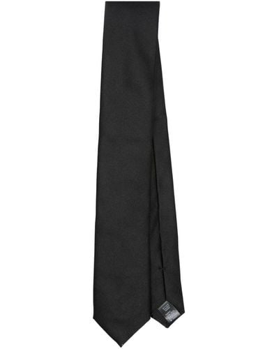 Dolce & Gabbana Cravate en soie à bout pointu - Noir