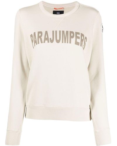 Parajumpers Logo Crew-neck Sweatshirt - Natural
