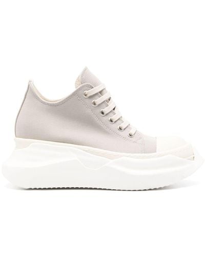 Rick Owens Lido Abstract Lace-up Trainers - White