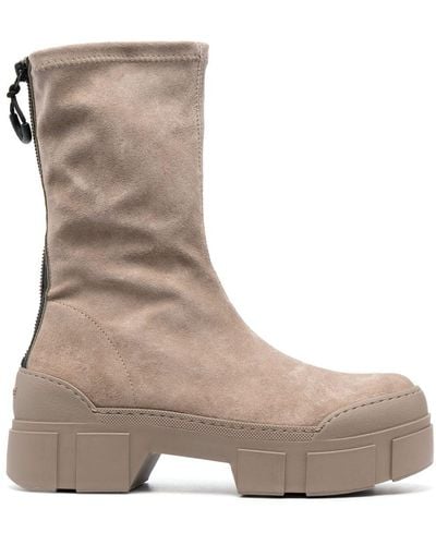 Vic Matié 40mm Suede Ankle Boots - Brown