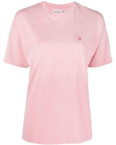 Carhartt ロゴ Tシャツ - ピンク