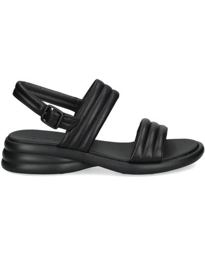 Camper Spiro 40mm Leather Sandals - Black