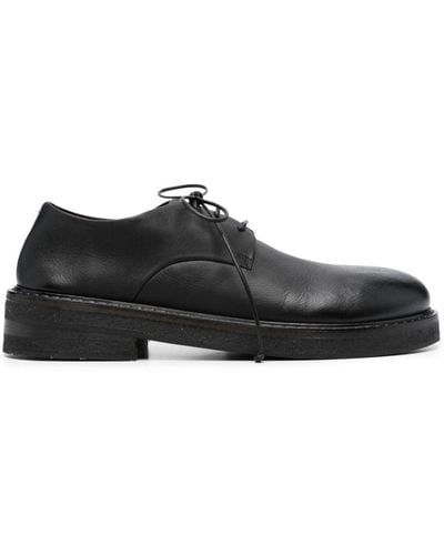 Marsèll Round-Toe Leather Oxford Shoes - Black
