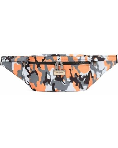 Dolce & Gabbana Camouflage-print Belt Bag - Black