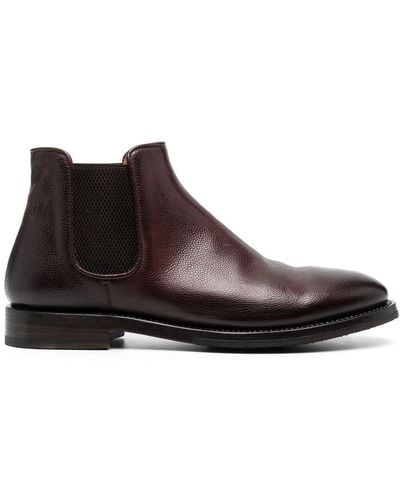 Alberto Fasciani Ankle-length Leather Chelsea Boots - Brown
