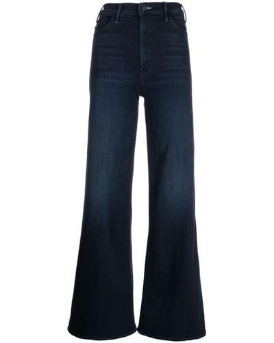 Mother Hustler High-rise Flared Jeans - Blue