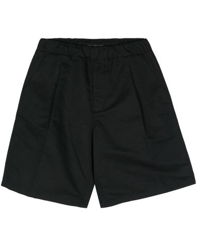 Low Brand Shorts mit elastischem Bund - Schwarz