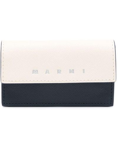 Marni Business Leather Wallet - White