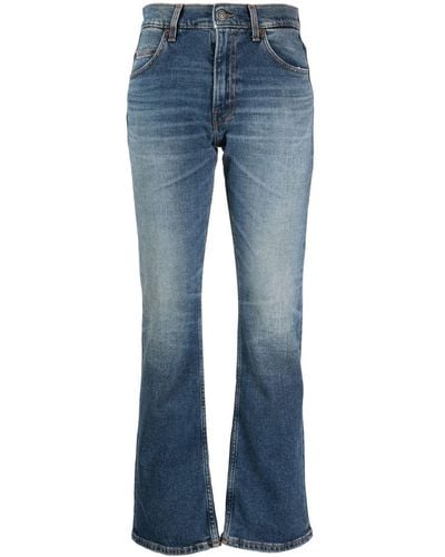 Haikure Faded-effect Bootcut Jeans - Blue